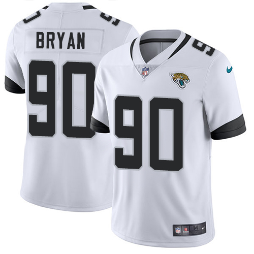 Nike Jacksonville Jaguars #90 Taven Bryan White Men Stitched NFL Vapor Untouchable Limited Jersey